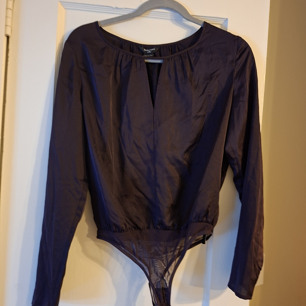 Guess by Marciano Deep Purple Scoop-Neck Bodysuit